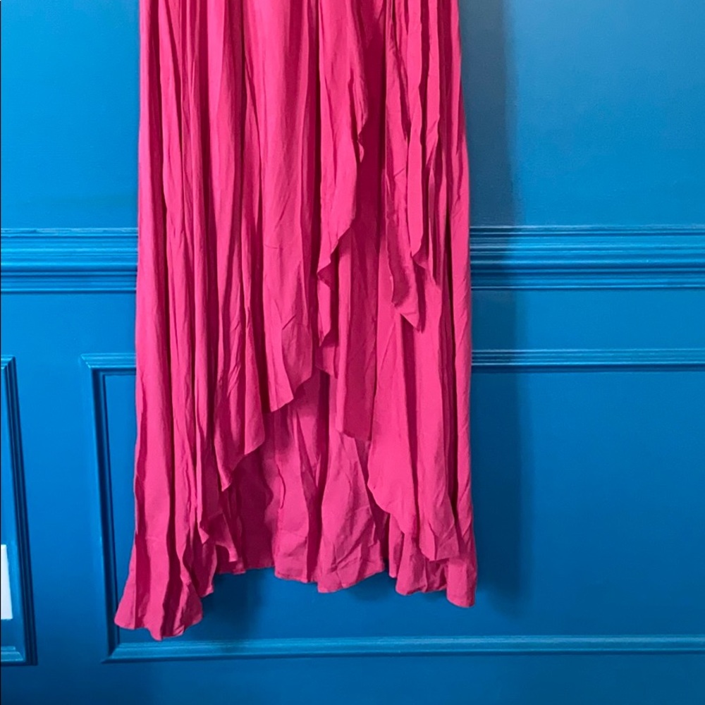 NWT Pink maxi dress with hi-low hem - Picture 2 of 6